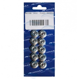 Broche Hembra Inox 10 unidades