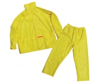 Traje Lluvia Impermeable, con Capucha, color Amarillo, Talla S, Lalizas