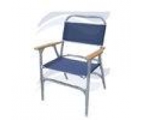 Cadeira de Lona Dobrável Azul