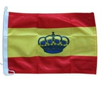 Bandera España con Corona 30x20